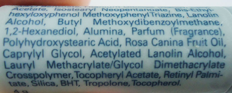 Ingredientes de Protector labial FPS 40 de Isdin 4